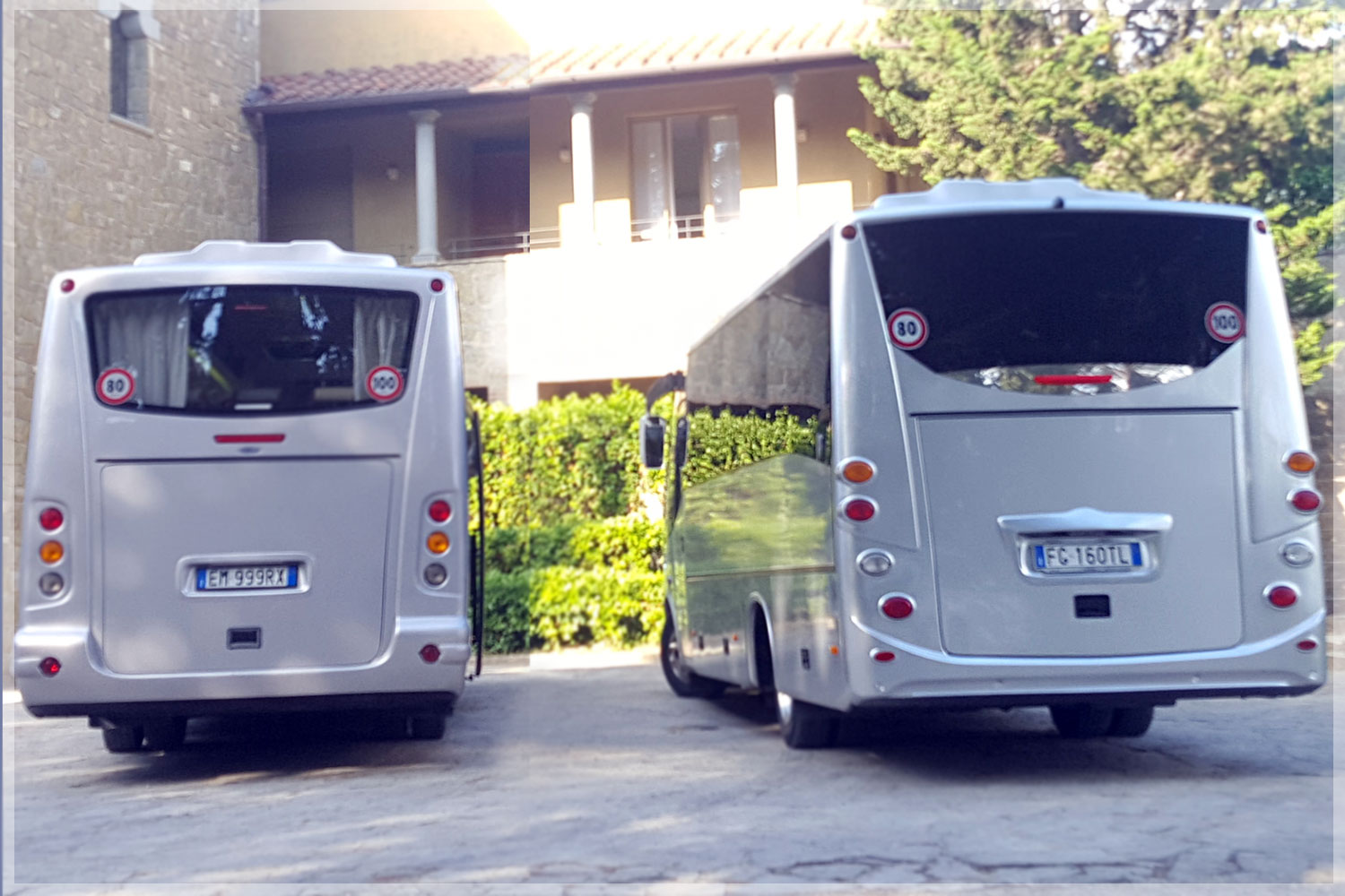 Bus with driver for trips to Italy, Tuscany tour bus rental minibus with driver