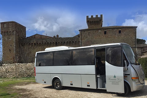 Bus rental with driver Tuscany